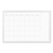 U Brands White 30" x 20" Décor Frame Magnetic Dry Erase Monthly Calendar Board